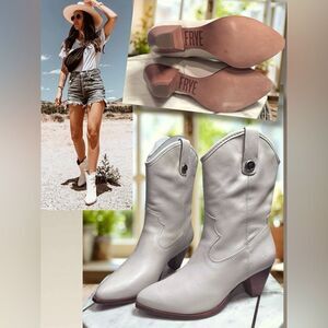 FRYE June Leather Western Cowgirl Boot Size 5.5